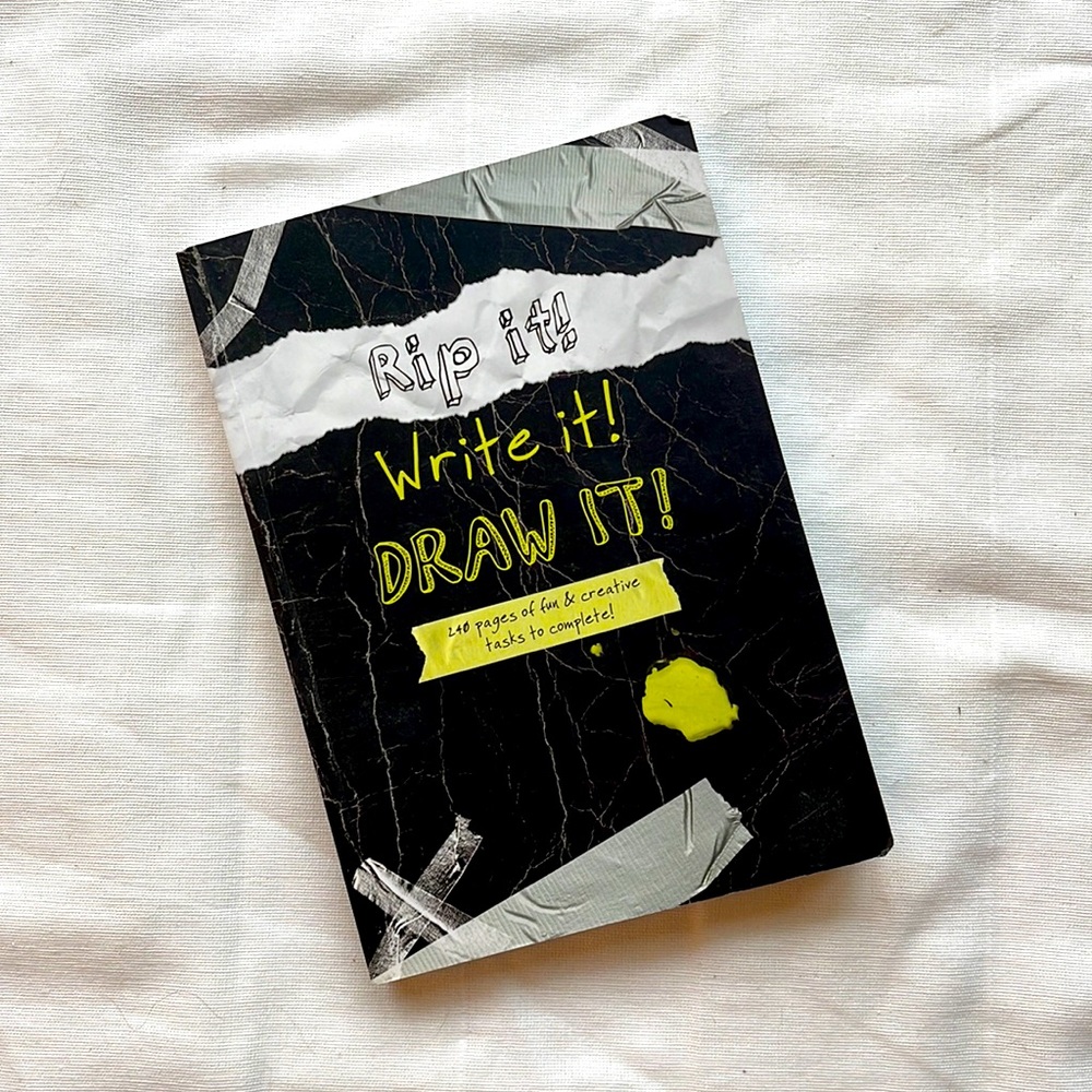 📓 Piccadilly Rip It Write It Draw It Creativity Journal 📓